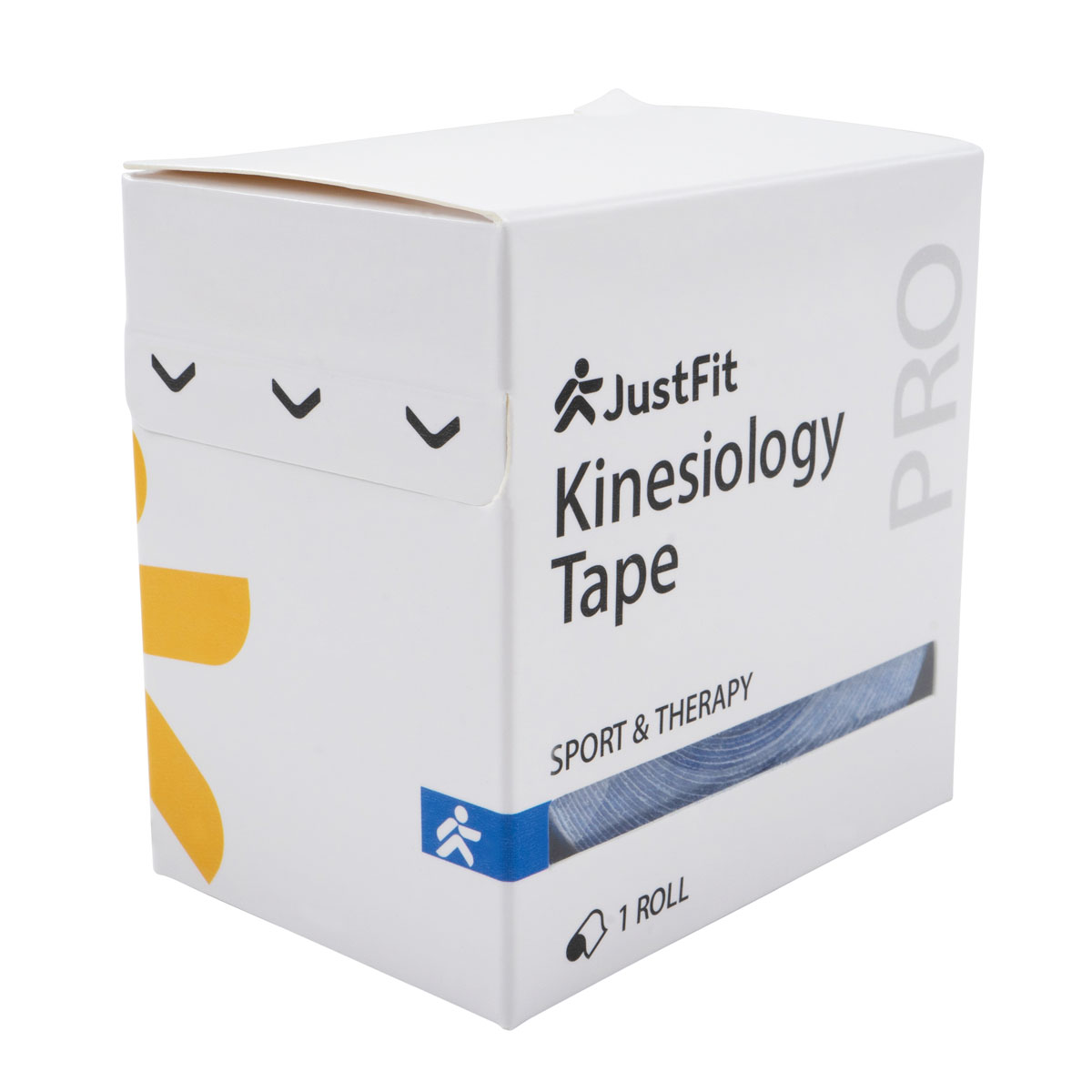 Tape Kinesiologie-Band aus Baumwolle 5m JustFit 15 Tape Kinesiologie-Band aus Baumwolle 5m blau 5