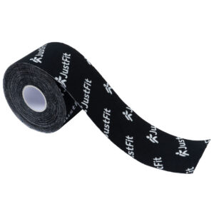 Tape Kinesiologie-Band aus Baumwolle 5m JustFit 27 Tape Kinesiologie-Band aus Baumwolle 5m schwarz
