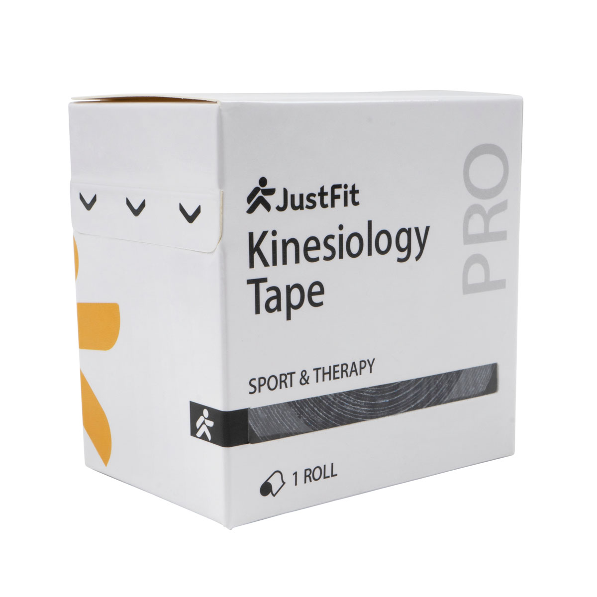 Tape Kinesiologie-Band aus Baumwolle 5m JustFit 7 Tape Kinesiologie-Band aus Baumwolle 5m schwarz 2