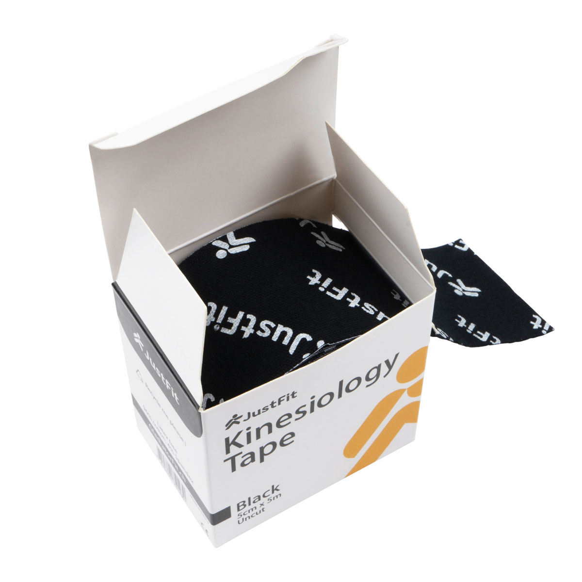 Tape Kinesiologie-Band aus Baumwolle 5m JustFit 6 Tape Kinesiologie-Band aus Baumwolle 5m schwarz 3