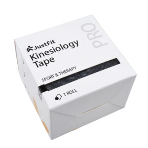 Tape Kinesiologie-Band aus Baumwolle 5m JustFit 29 Tape Kinesiologie-Band aus Baumwolle 5m schwarz 5