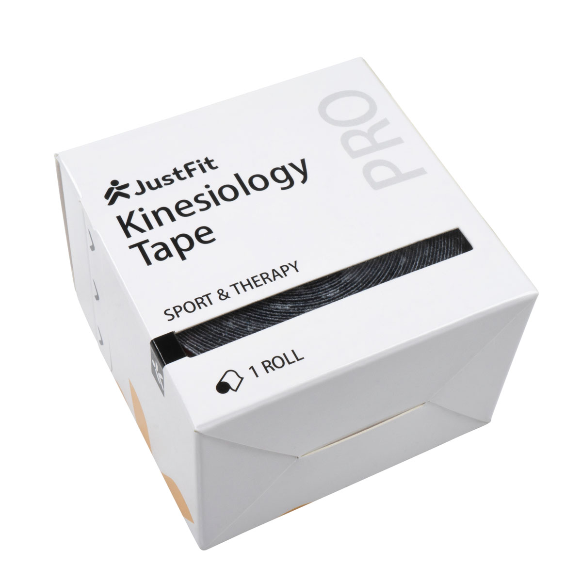 Tape Kinesiologie-Band aus Baumwolle 5m JustFit 4 Tape Kinesiologie-Band aus Baumwolle 5m schwarz 5