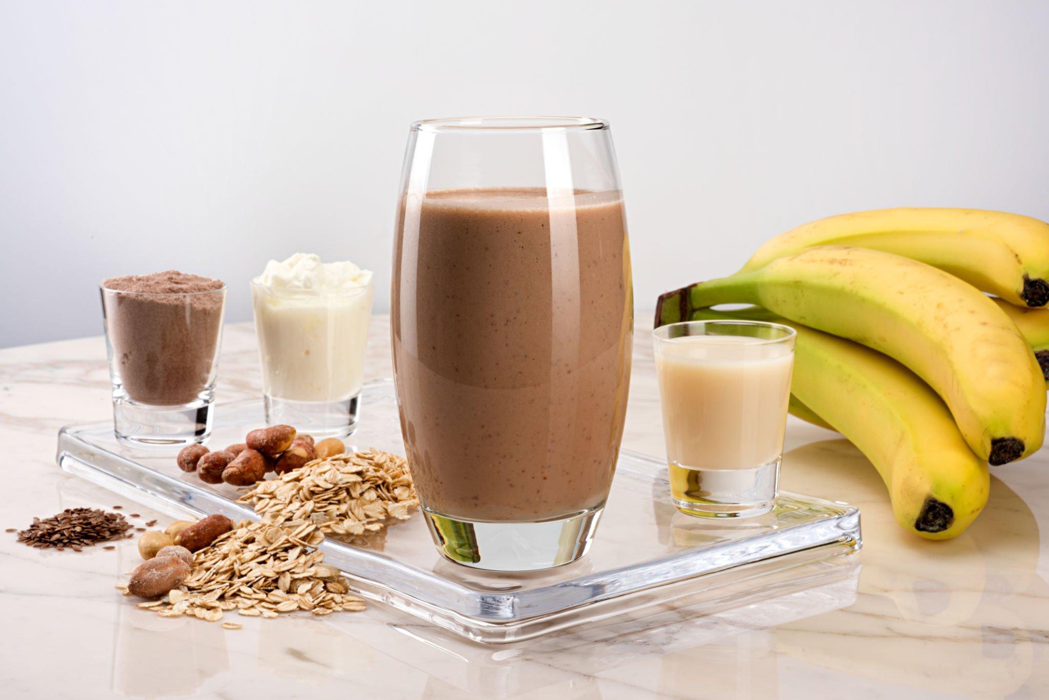 Chocolate protein smoothie