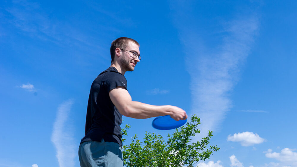 Frisbee sport en vacances