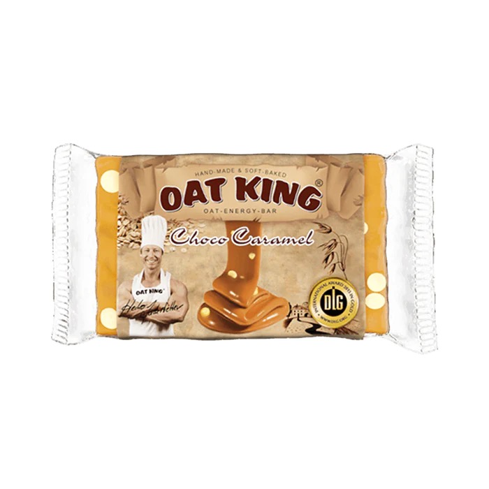Barre de flocons d'avoine 95g Oat King (lot de 10) - Caramel Salé | Date Courte 1 OatKing Choco Caramel web 3be004b0 5c01 45cc bbde 6481188f4b8a