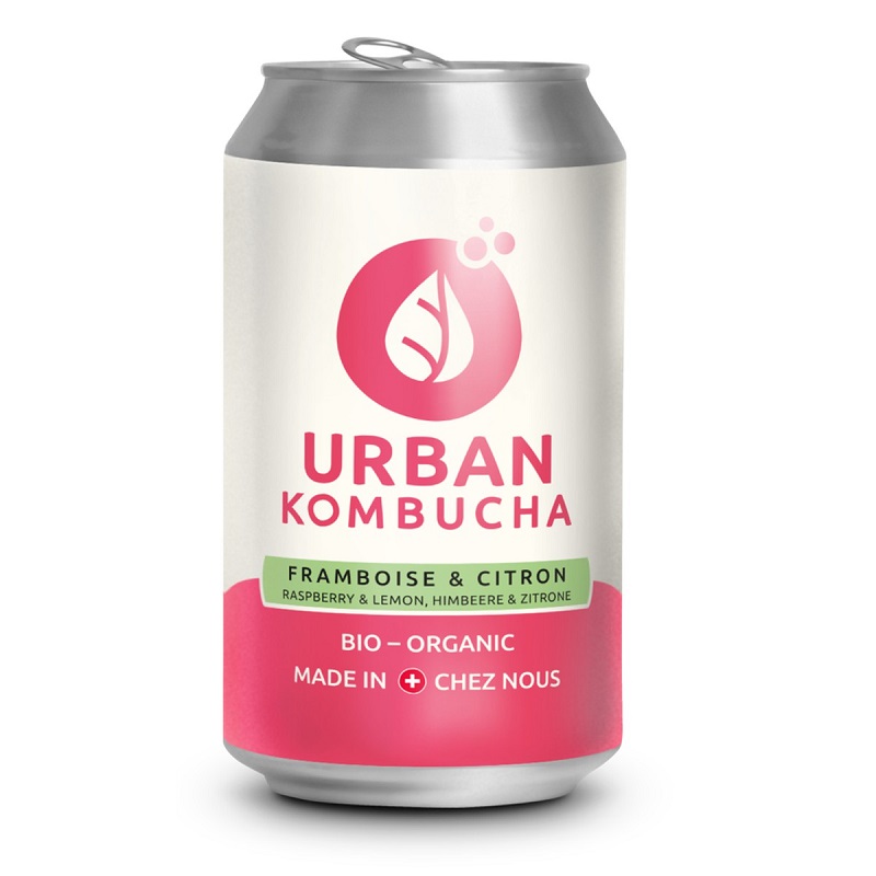 Sekt Tee 33cl Urban Kombucha (Satz von 12) 1 Bio Sprudeltee 33 cl Urban Kombucha (Packung zu 12) Rote Zitronenfrucht