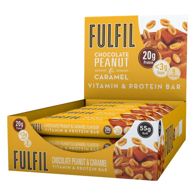 Vitamin & Protein Bar 55g Fulfil (lot de 15) 1 Vitamin & Protein Bar 55g Fulfil (lot de 15) chocolat cacahuète