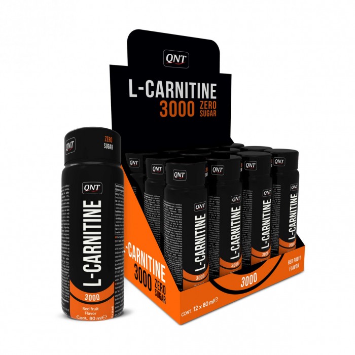 L-Carnitina 3000mg 80ml QNT (pack de 12) 1 l carnitine shot 3000 mg 12x80ml qnt