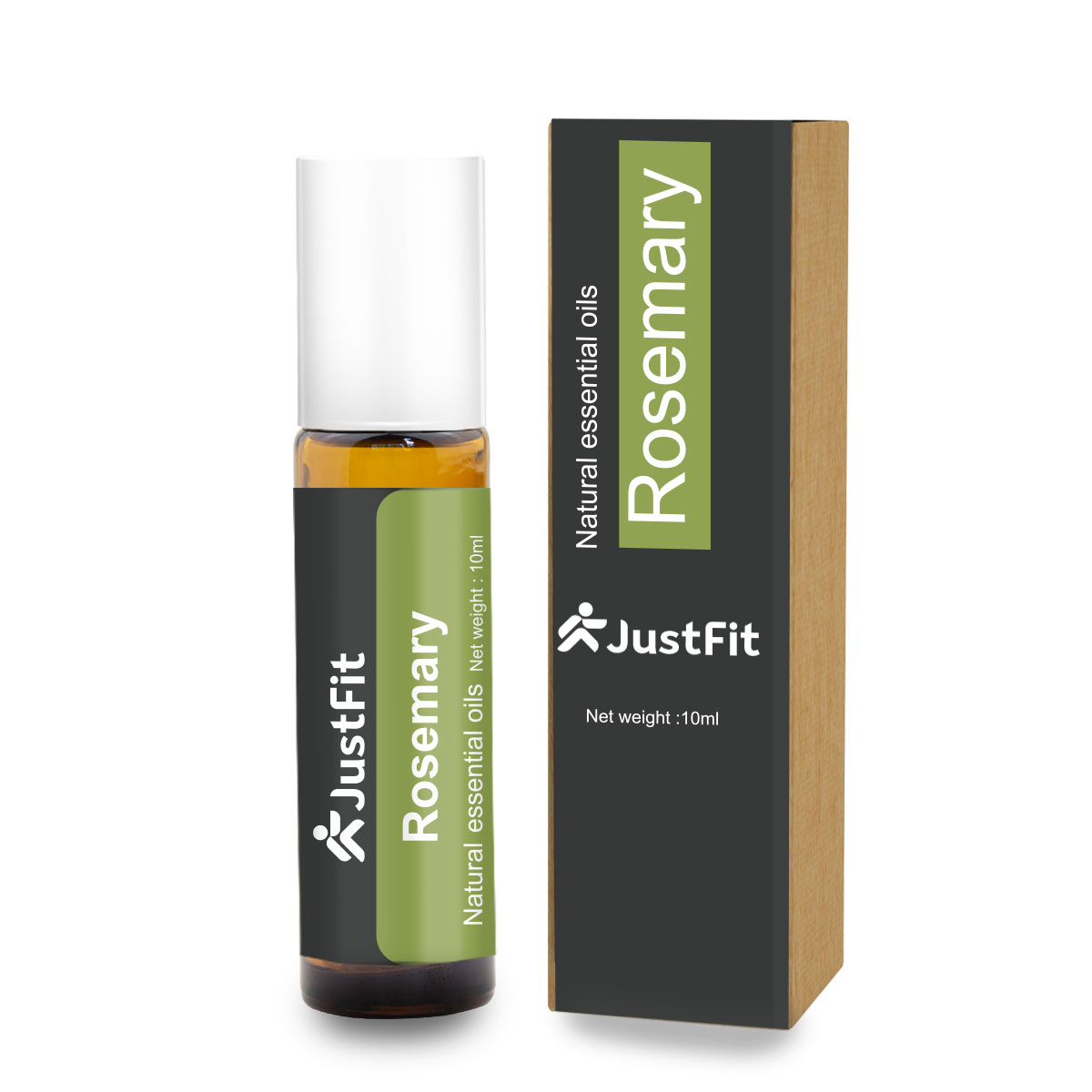 Roll-on aux huiles essentielles de romarin 10ml JustFit 1 rosemary 2