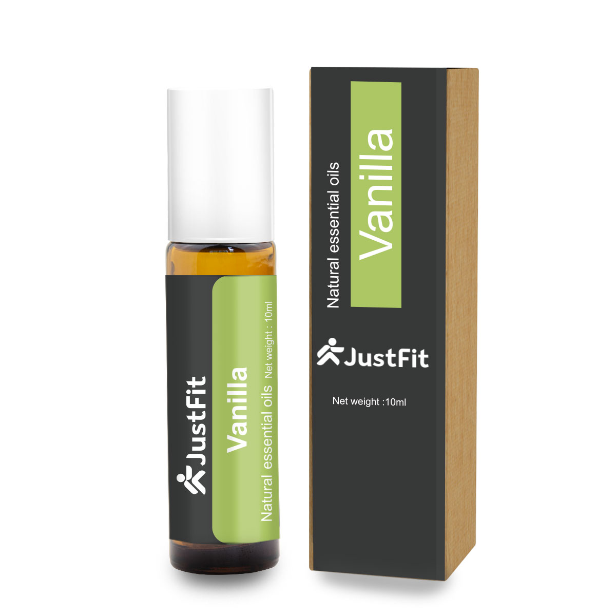 Roll-on com óleo essencial de baunilha 10ml JustFit 1 baunilha 2