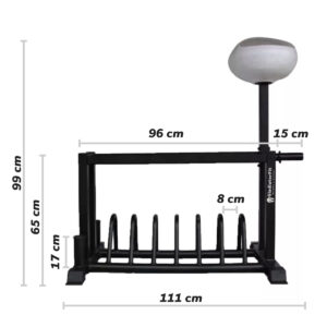 Suporte de armazenamento de pesos e discos em aço GladiatorFit 7 Armazenamento em rack 01 (1)