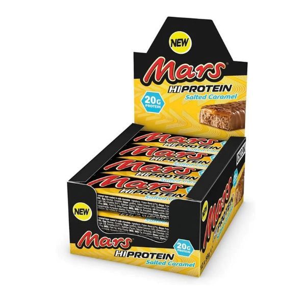 Mars Hi Protein Bar 59g (Embalagem de 12) 1 Mars Hi Protein Bar 59g (Embalagem de 12) Caramelo Salgado