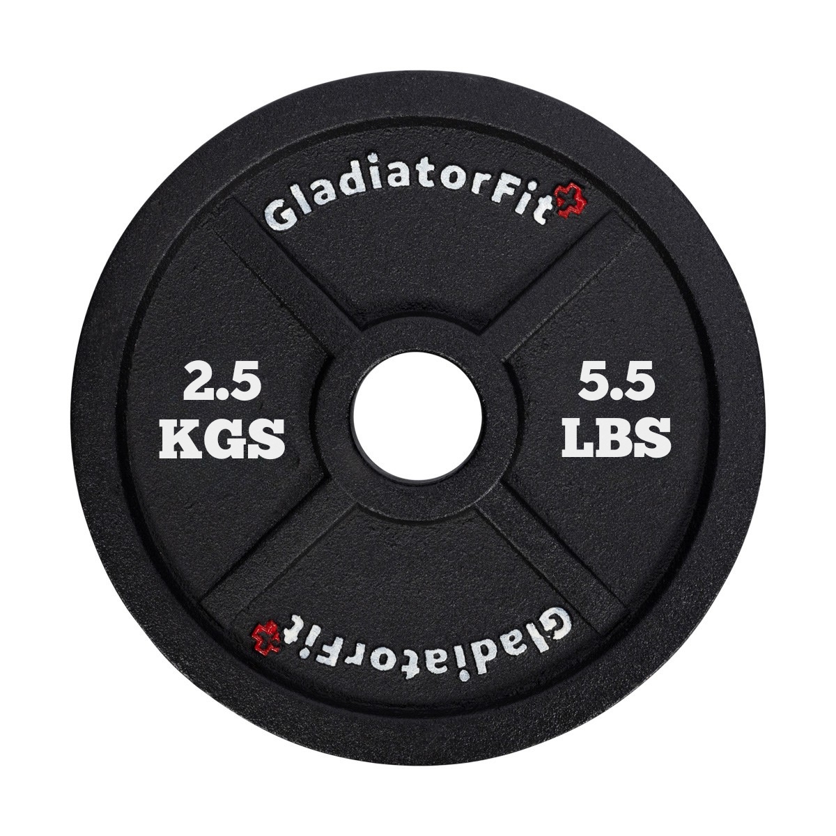 Olympic black cast-iron disc Ø 51mm GladiatorFit 2.5KGS