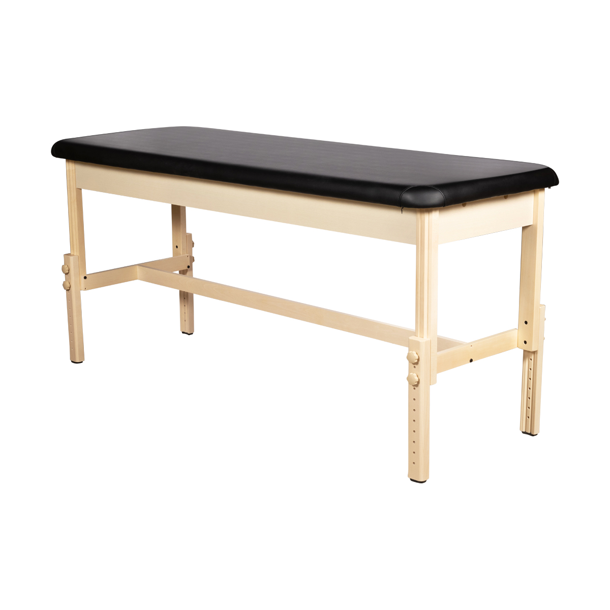 Mesa de massagem fixa de madeira 184cm Ergovia 3 7640344750945 Mesa de massagem fixa de madeira 184cm preto