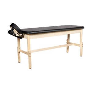 Mesa de massagem fixa de madeira 184cm Ergovia 5 7640344750945 Mesa de massagem fixa de madeira 184cm preto 1