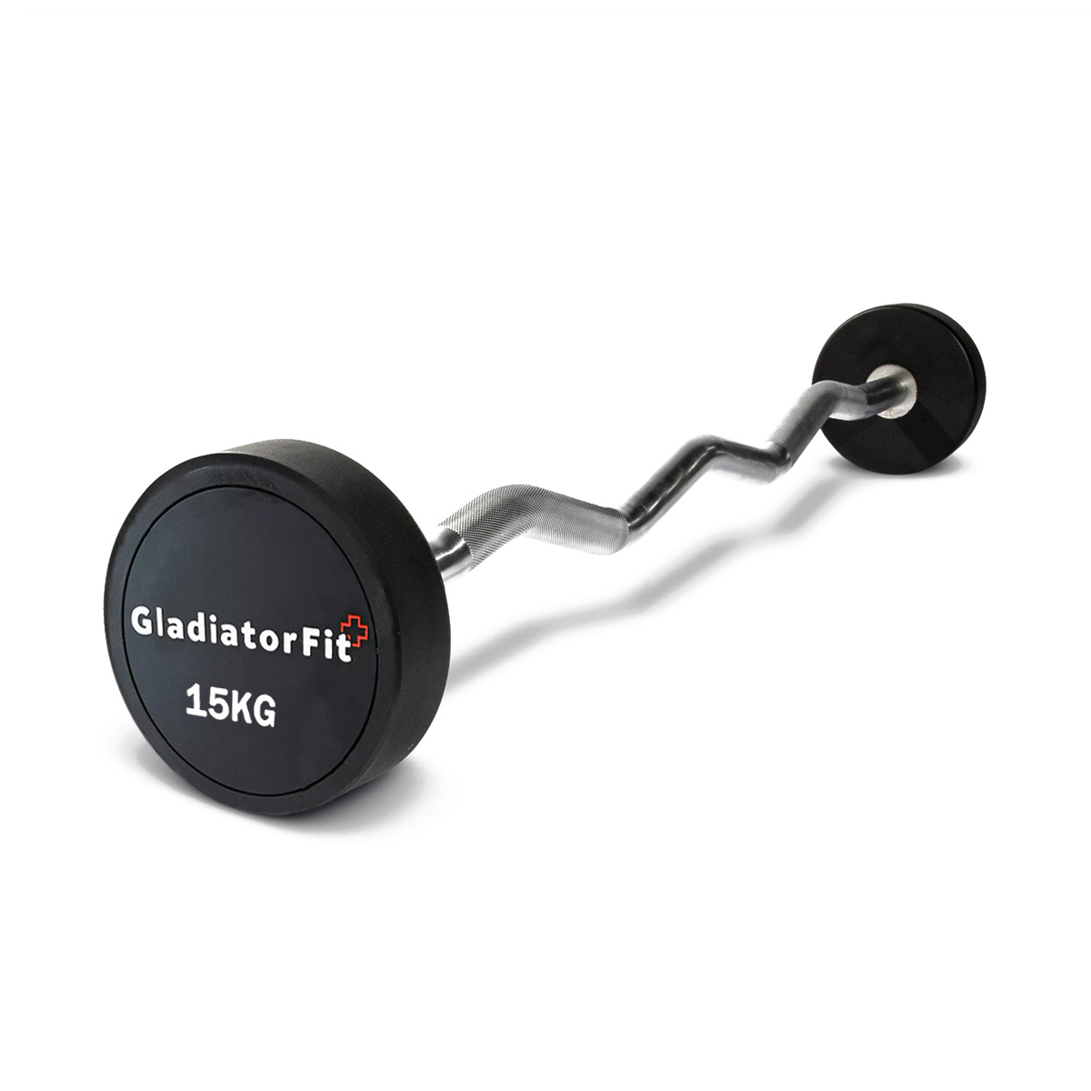 Long Curl com halteres de borracha 6 7640344757111 Curl Barbell 15kg