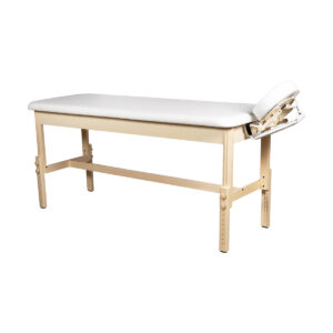 Mesa de massagem fixa de madeira 184cm Ergovia 8 7640344757371 Mesa de massagem fixa de madeira 184cm branca 1