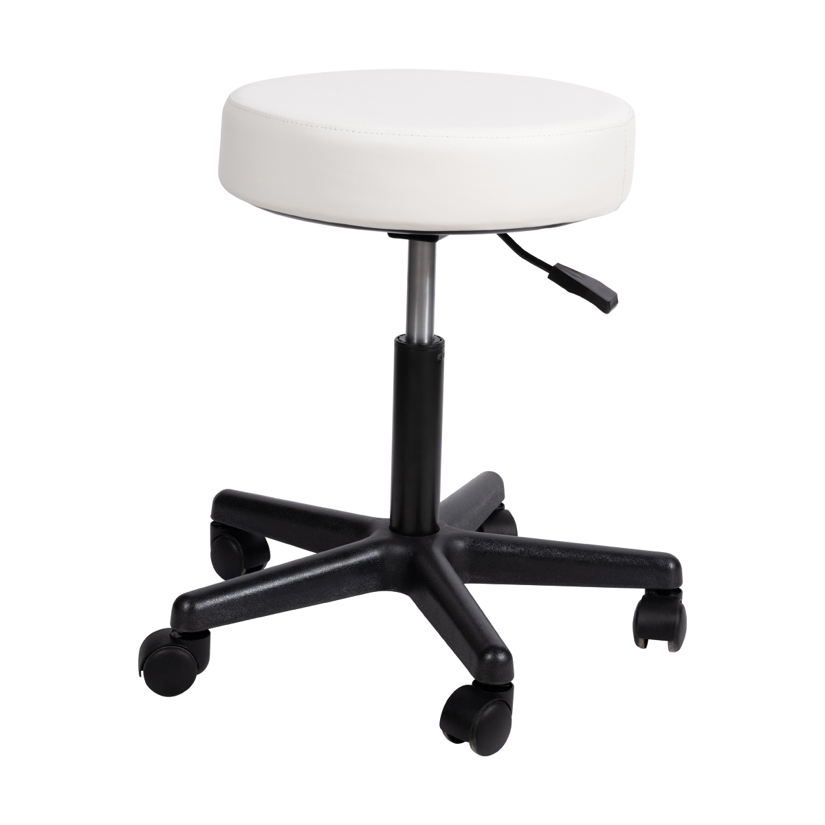 7640344759986 Height-adjustable swivel stool 44 58cm white
