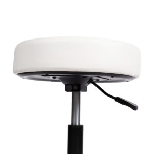 7640344759986 Height-adjustable swivel stool 44 58cm white 1