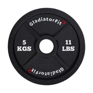 Olympic black cast-iron disc Ø 51mm GladiatorFit 5KGS