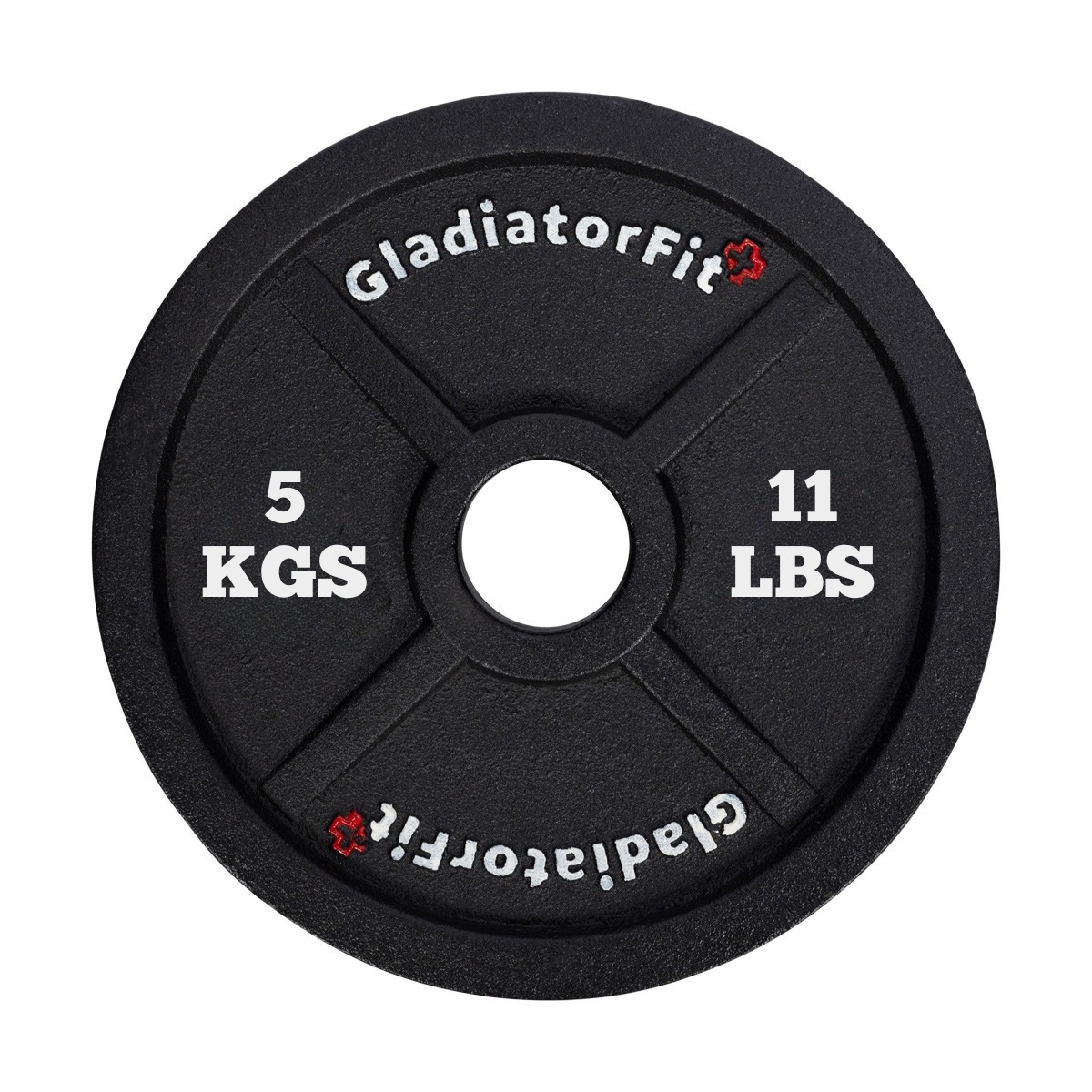 Olympic black cast-iron disc Ø 51mm GladiatorFit 5KGS