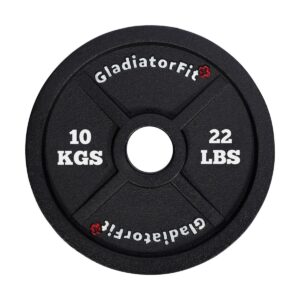 Olympic black cast-iron disc Ø 51mm GladiatorFit 10KGS
