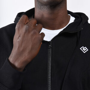 Chaqueta con capucha y cremallera Essence "Hoodie" Hombre Loven 7 sudadera cremallera negra 2 1200