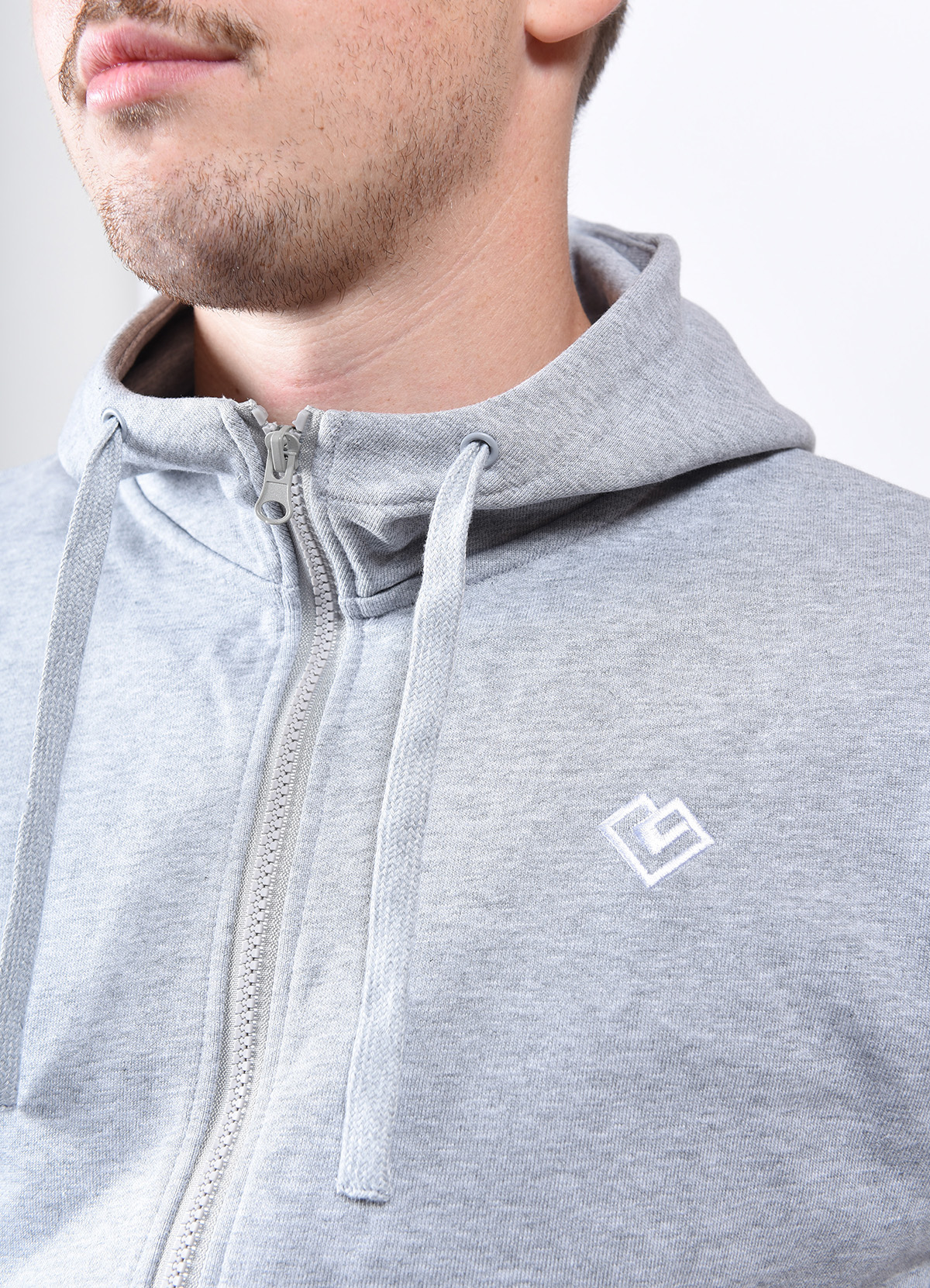 Chaqueta con capucha y cremallera Essence "Hoodie" Hombre Loven 4 sudadera cremallera gris 3 1200