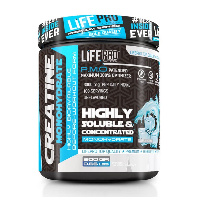Creatinemonohydraat 200mesh Bonbon 300g Life Pro 1 Creatinemonohydraat 200mesh Bonbon 300g Life Pro