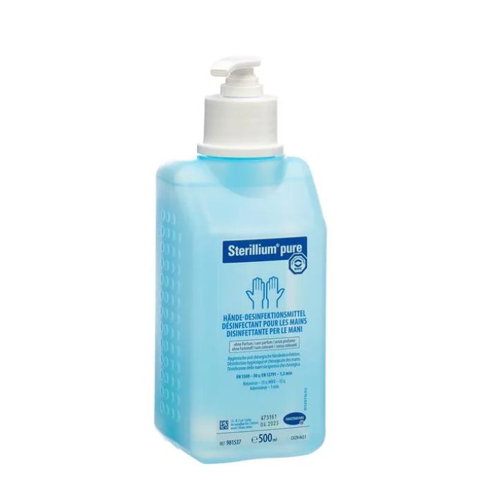 Ontsmettingsmiddel Pure Hands Pompfles 500 ml Sterillium 1 Ontsmettingsmiddel Pure Hands Pompfles 500 ml Sterillium