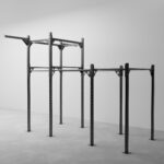 Station rig cage cross training fixation sol 3 modules avec traverses