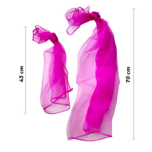 Lenços de seda Omada para malabarismo (conjunto de 6) 21 7640409894515 Lenço de seda para malabarismo 45cm 6