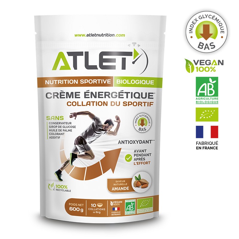 Creme energético 600 g Atlet 1 Creme energético biológico 600g Atlet