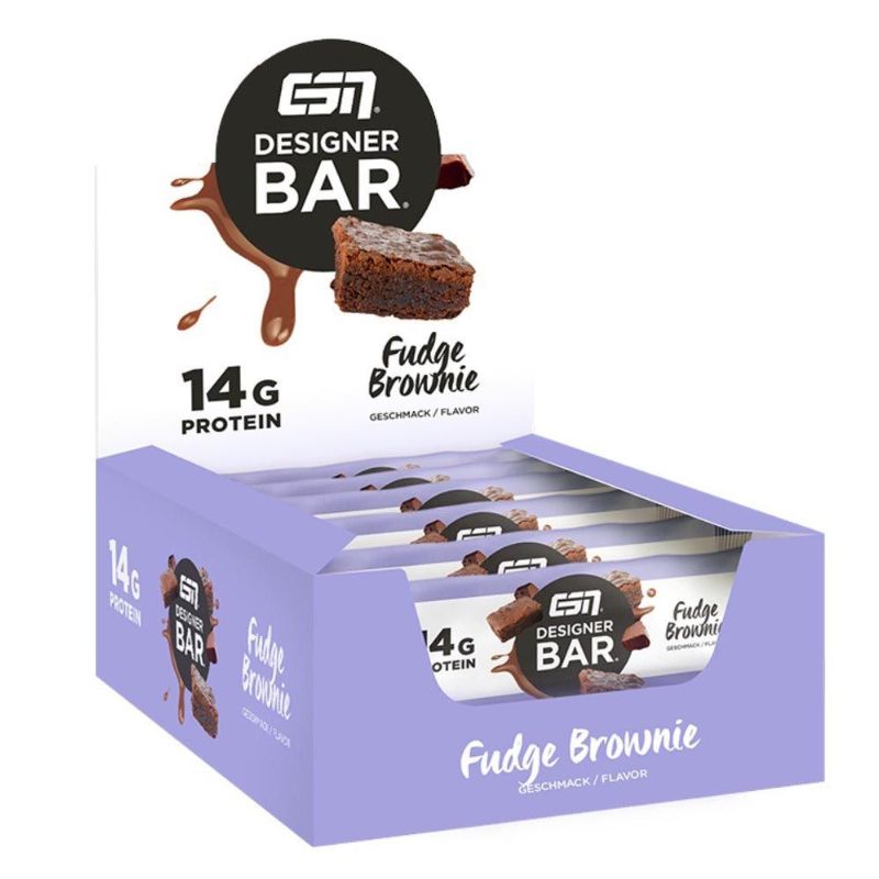 Designer Bar ESN 40g (embalagem de 12) Brownie