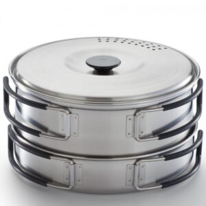 Roestvrijstalen pan en steelpan Camping Cook Kit Campingaz 2