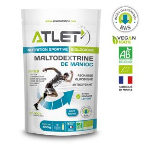 Maltodextrine de manioc Bio 450g Atlet 3 Maltodextrine de manioc Bio 450g Atlet