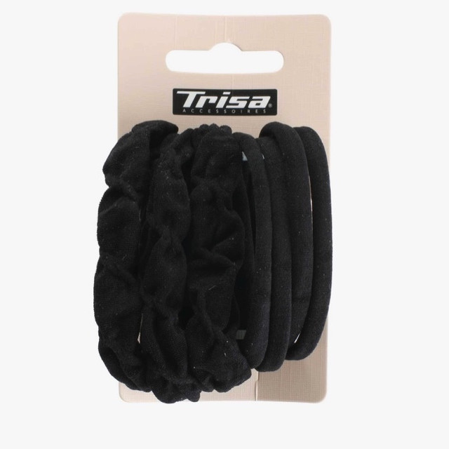 Elastique noir sans metal Trisa lot de 7 85924