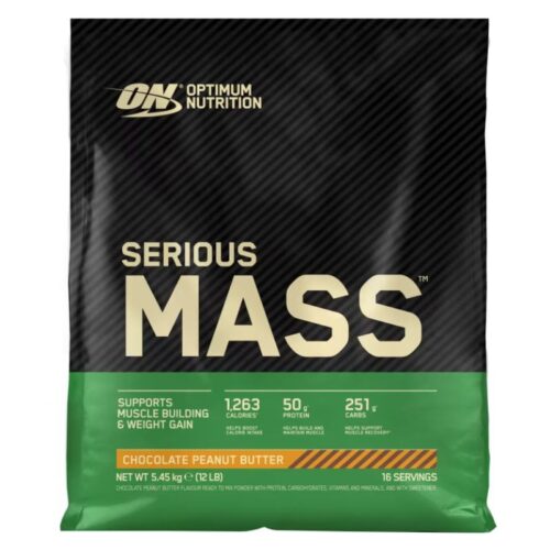 Gainer Serious Mass 5.5kg Optimum Nutrition Chocolat cacahuètes