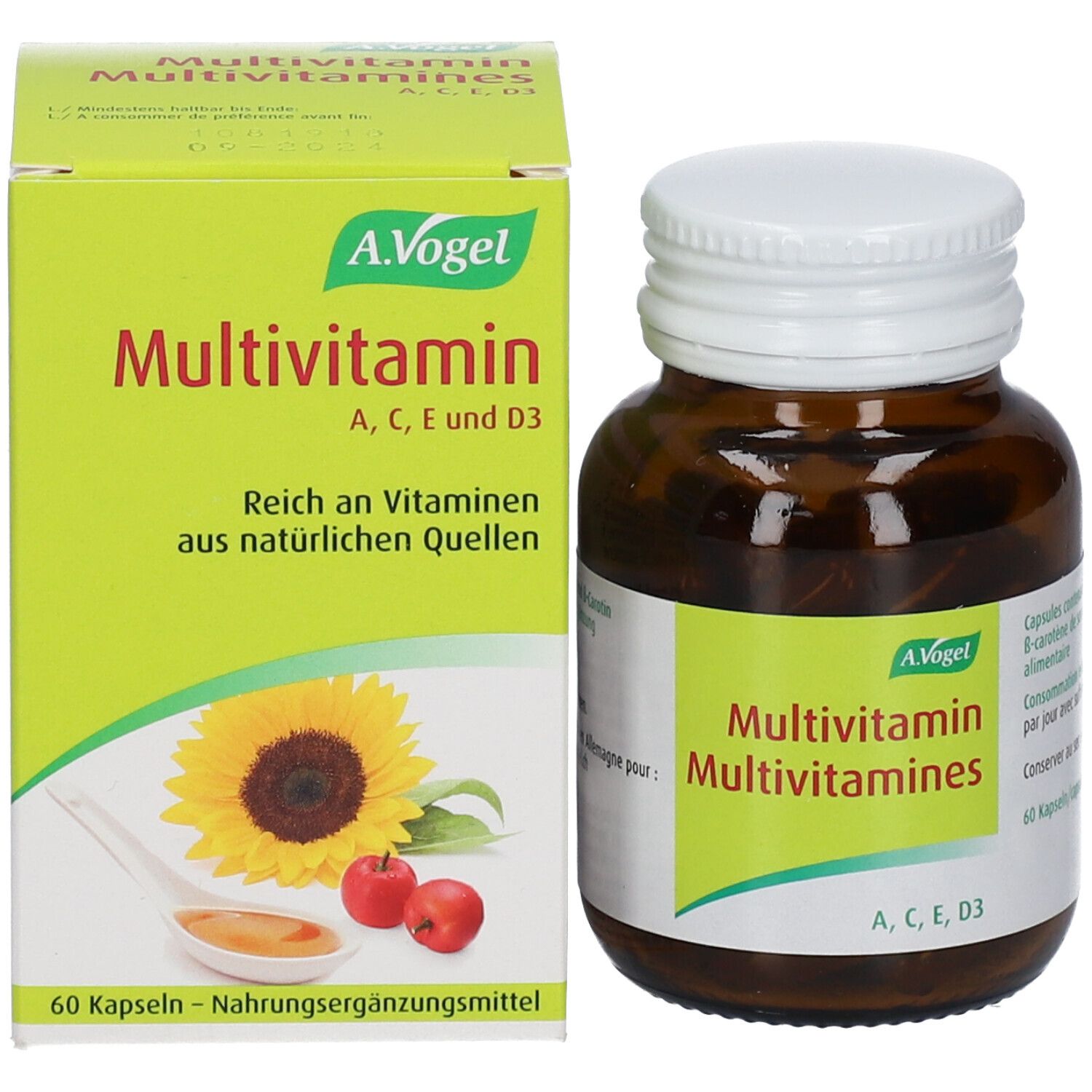 Multivitaminas A, C, E e D3 60caps A.Vogel 1 Multivitaminas A C E e D3 60caps A.Vogel 52115