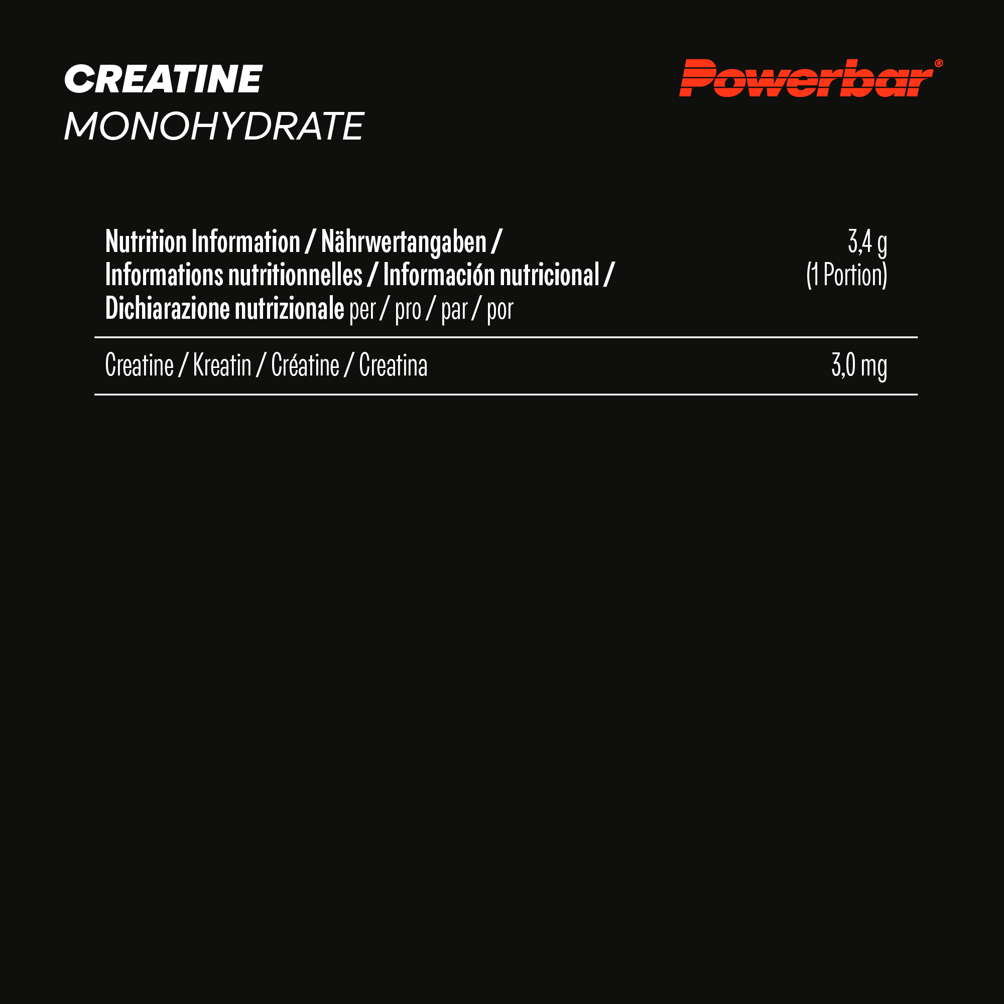 Creatina monoidrato 300g Powerbar 2 Creatina monoidrato 300g Powerbar - immagine 3