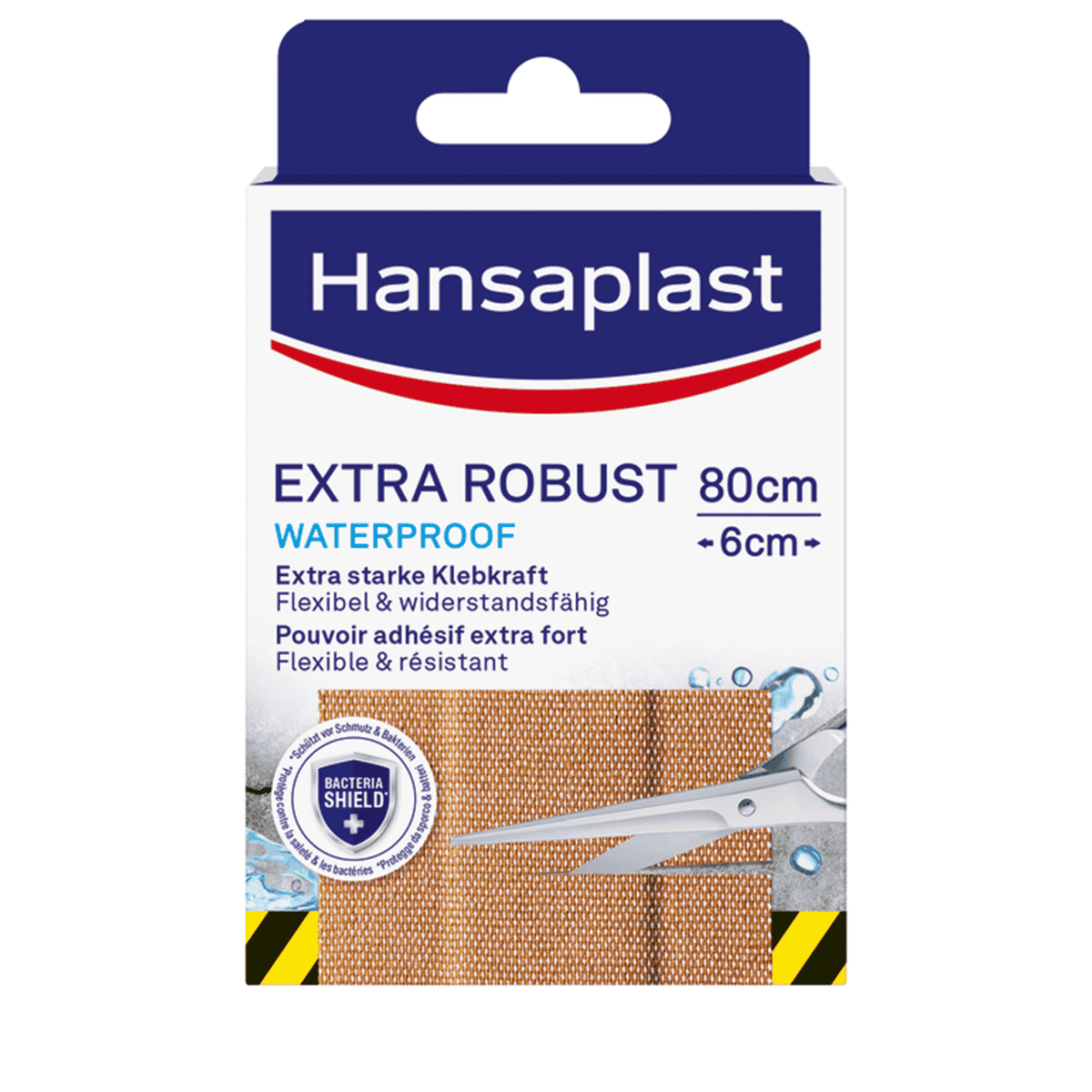 Pansements pour plaie Extra robuste et étanche 80x6cm Hansaplast 1 Pansements pour plaie Extra robuste et etanche 80x6cm Hansaplast 82522