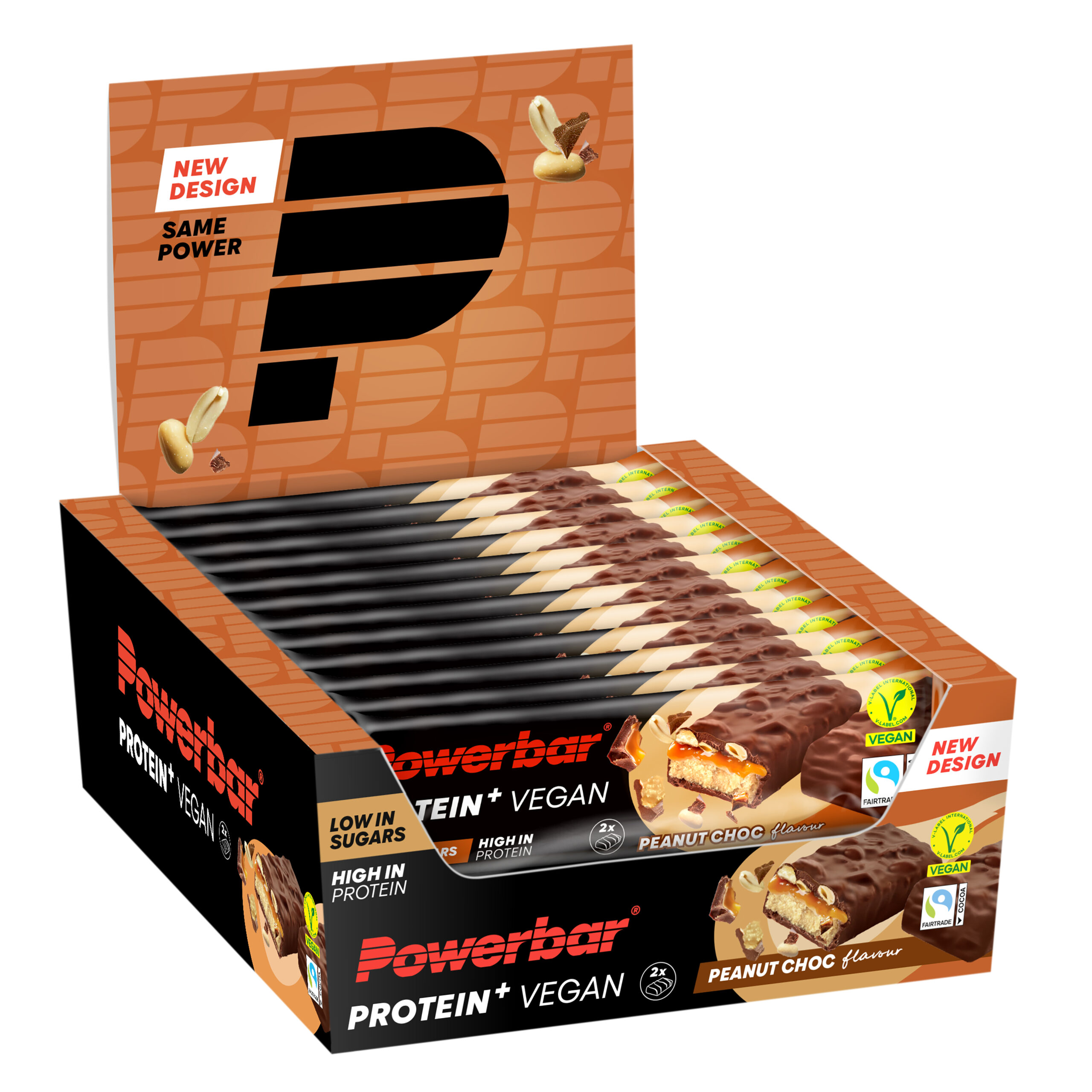 Vegan eiwitreep 2x21g Powerbar (verpakking van 12) 1 Vegan eiwitreep 2x21g Powerbar (verpakking van 12)