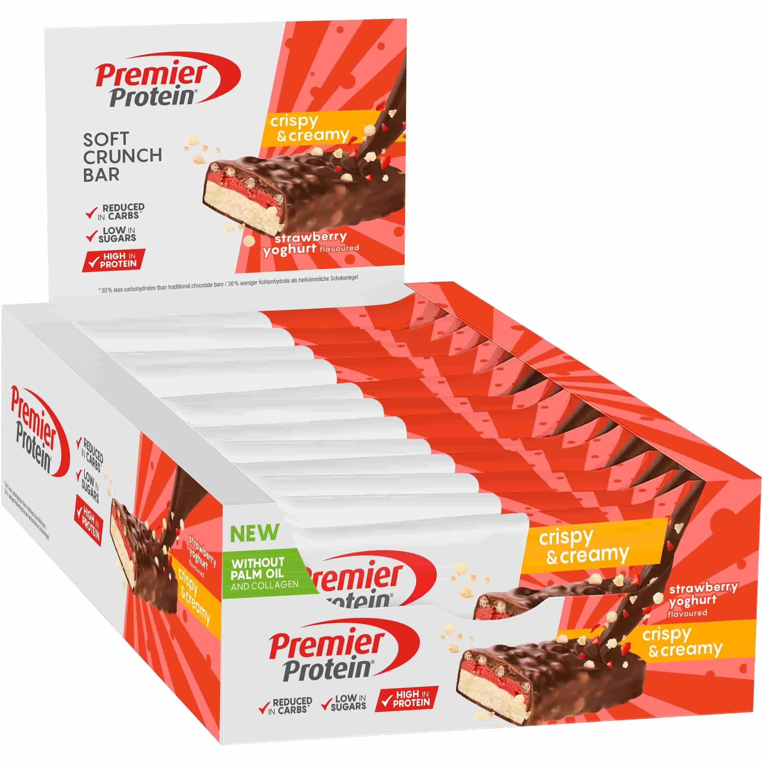 Soft Crunch Bar 40 40g Premier Protein lot de 12 22750