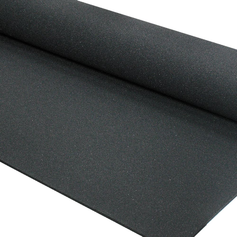 Pavimento in gomma in rotoli "Sportsflooring Rolls Pure Black" 10x1,25m Stockz 2 Pavimento in gomma in rotoli Sportsflooring Rotoli nero puro 10x1,5m Stockz 68730