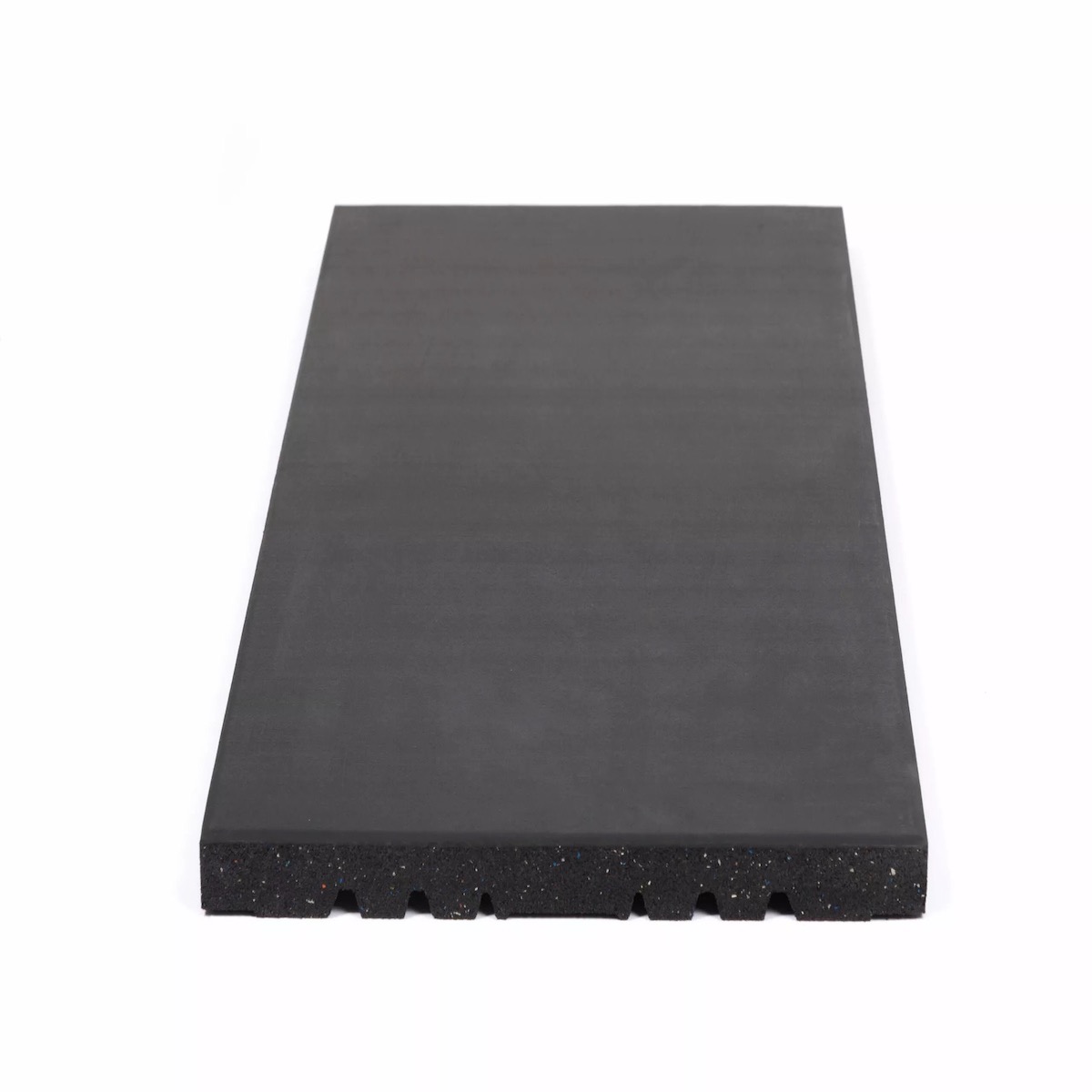 Sol en caoutchouc "Gym Connect Deep Black" 50x100cm + 5 connecteurs GladiatorFit 5 Sol en caoutchouc Connect Tiles Pure Black 50x100cm Stockz 50604