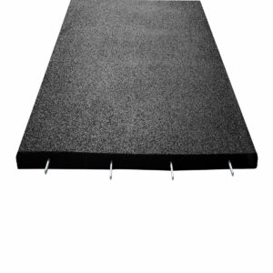 Ladrilhos para exterior Pavimento de borracha "preto" 100x100cm Stockz 14 Azulejos para exteriores em madeira preta 100x100cm Stockz 59985