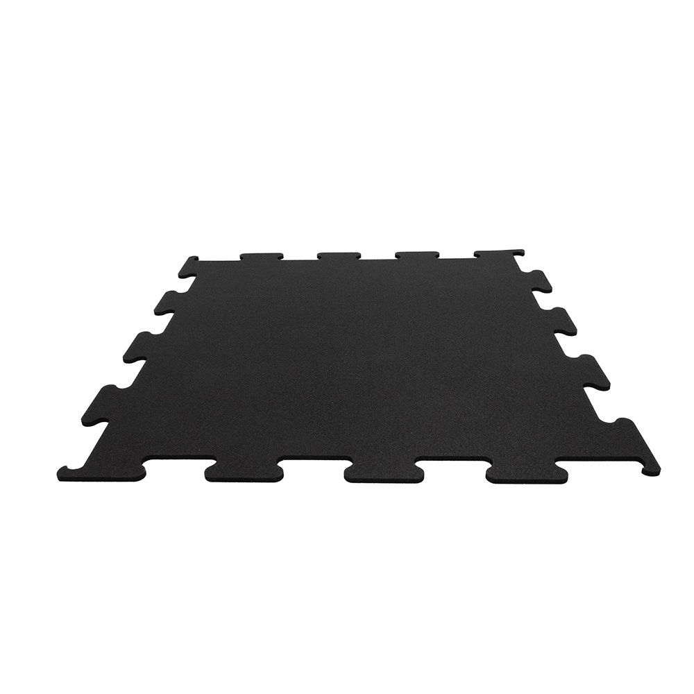 Sol puzzle caoutchouc " Pure Black" GladiatorFit 1 Sol puzzle caoutchouc Puzzle Tiles Pure Black 106x106x1cm Stockz 65207