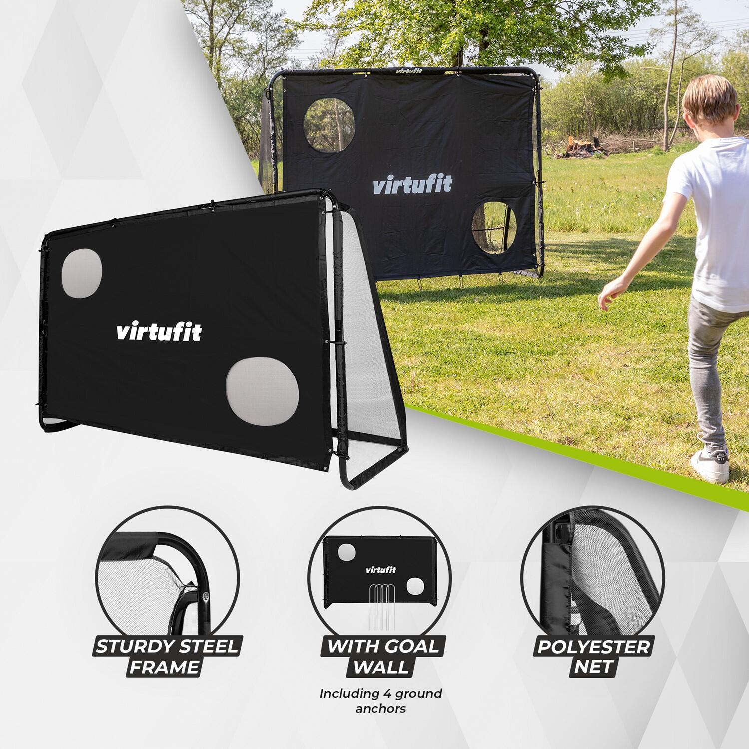 Golo de futebol com alvos VirtuFit 4 Baliza de futebol VirtuFit com alvos 79812