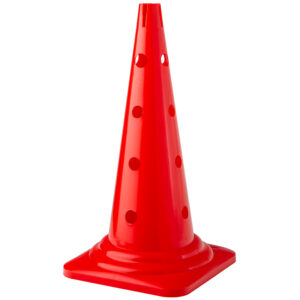 Cono da 52 cm 4 fori per picchetti da Ø 25 mm 3 Cono rosso da 52 cm