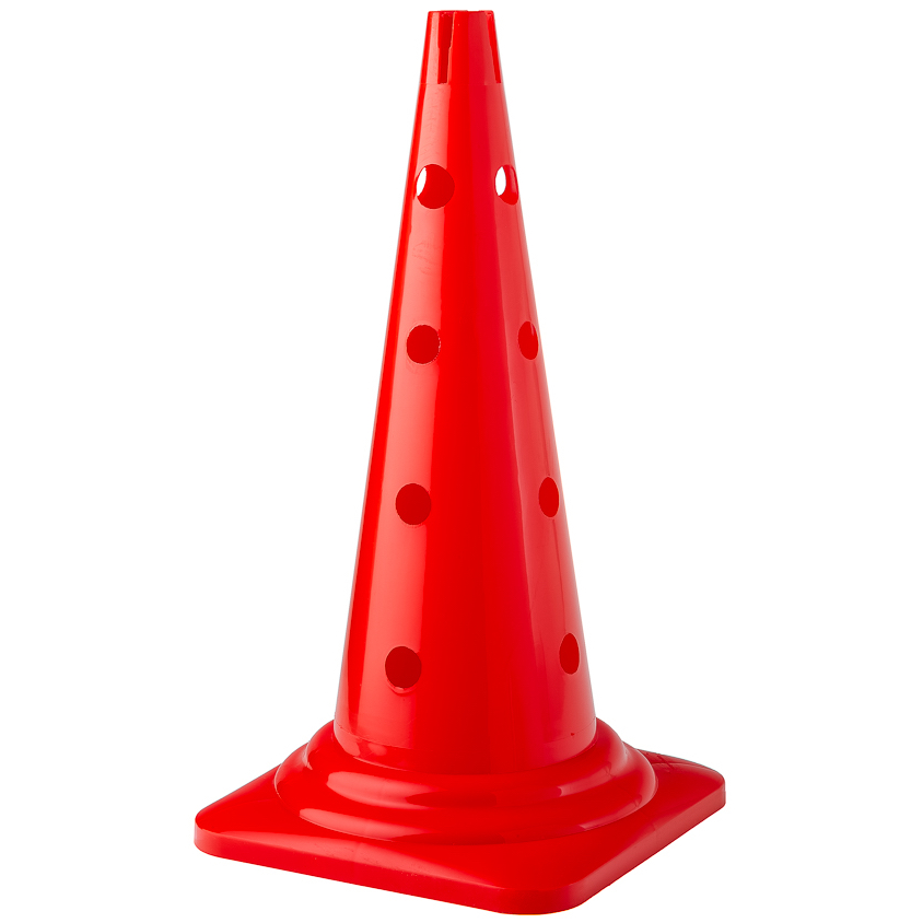Cono da 52 cm 4 fori per picchetti da Ø 25 mm 1 Cono rosso da 52 cm
